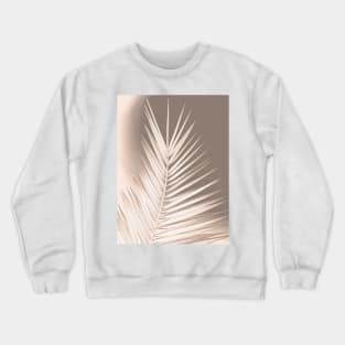 Palm leaf print, earth colors, chalk effect Crewneck Sweatshirt